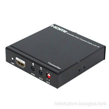 HDMI Extender over single 100m/328ft Coaxial Cables with IR Control